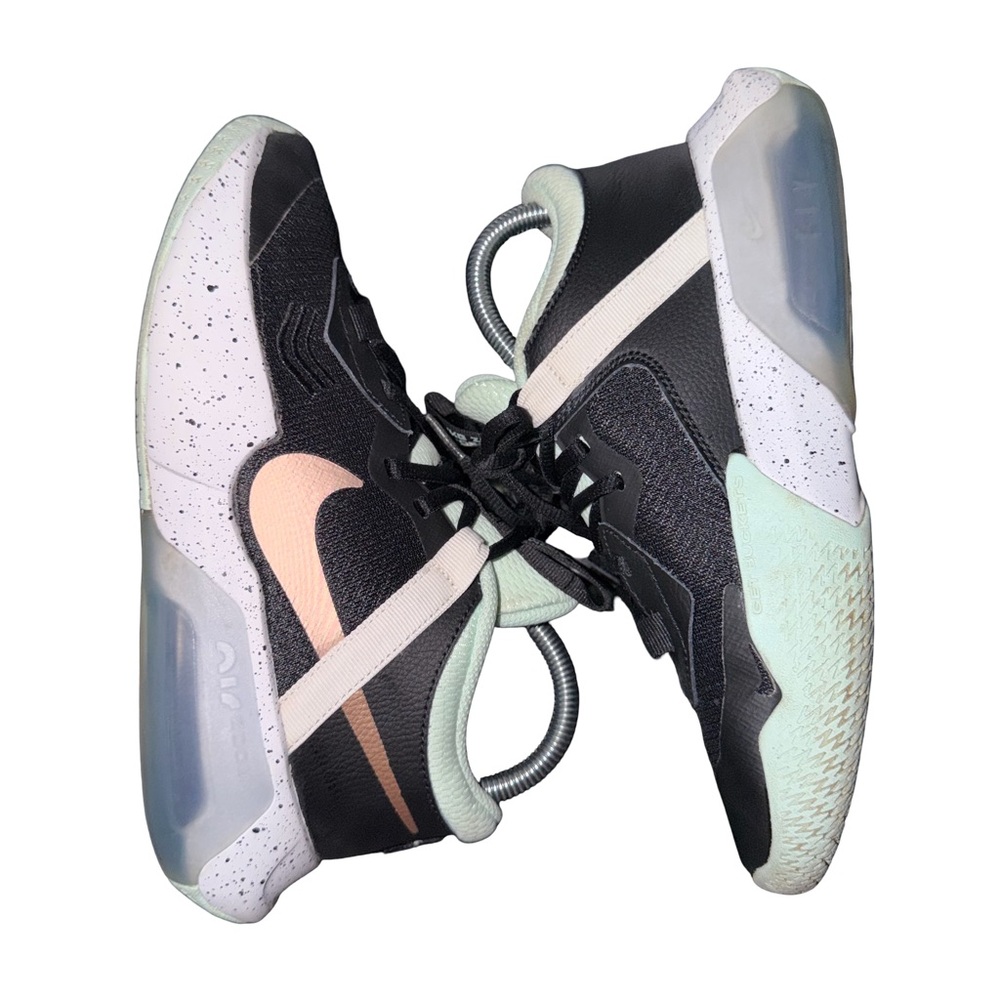 Nike | DC5216-003 Big Kids Air Zoom Black & Mint Basketball Sneakers Size 5Y